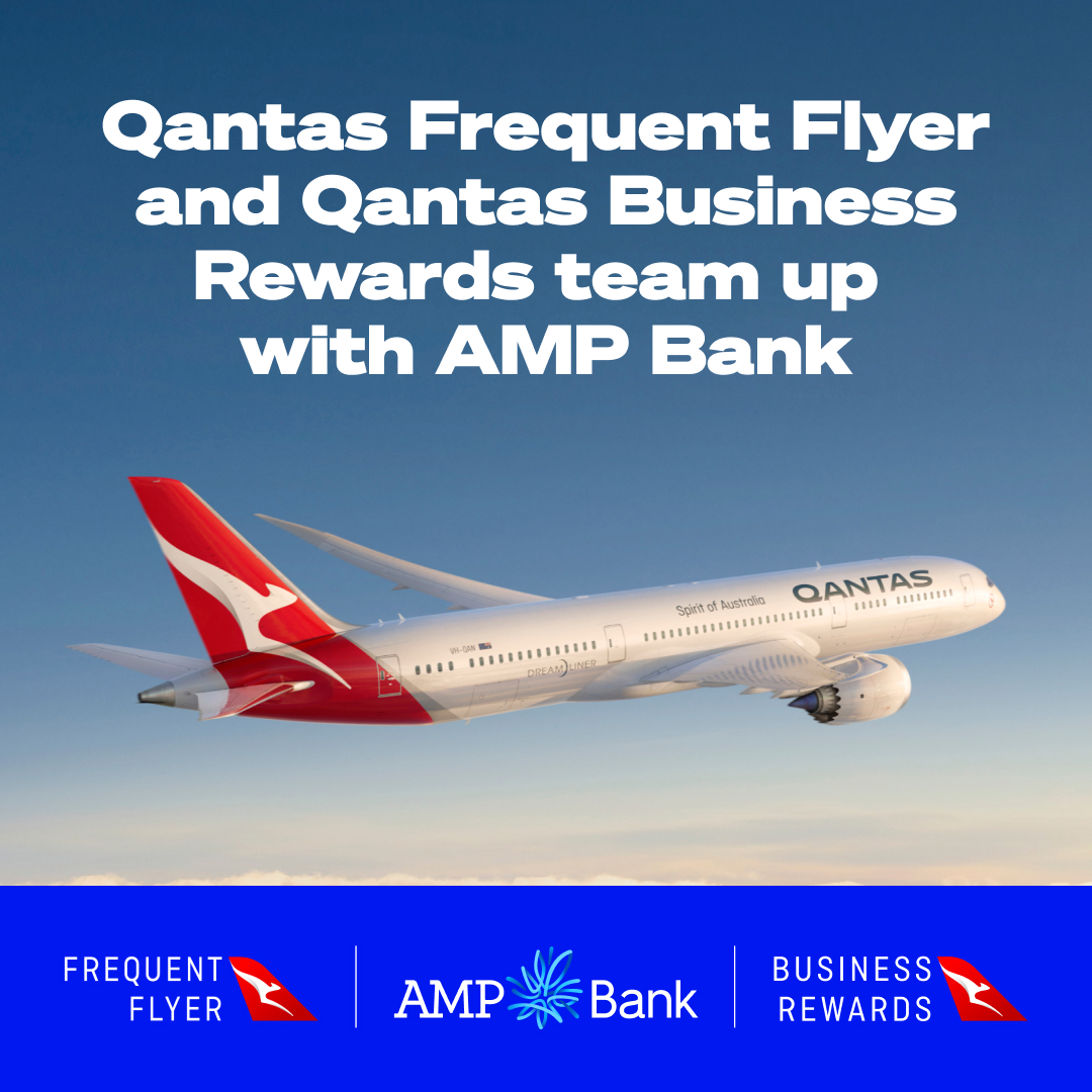 AMP Bank has partnered with Qantas